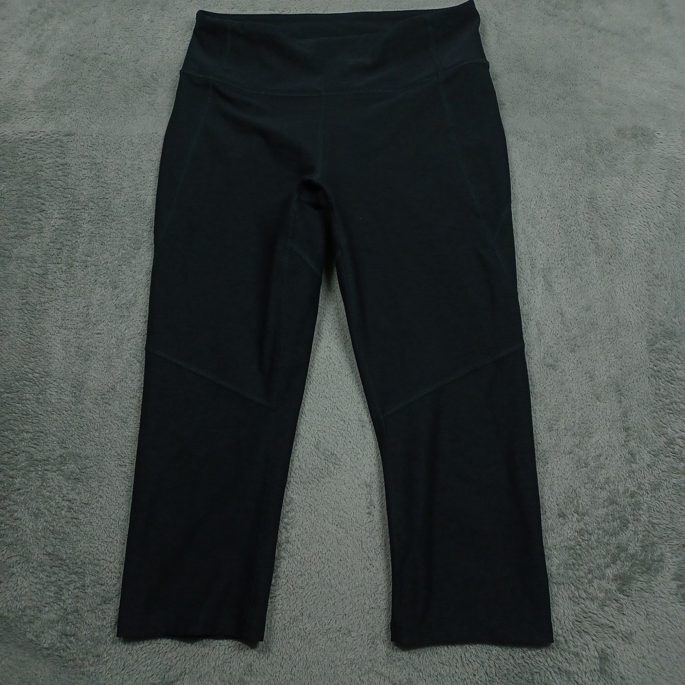 Outdoor Voices Leggings Womens Small Black Activewear Pull On Cropped Casual